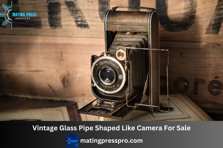 Vintage Glass Pipe Shaped Like Camera For Sale