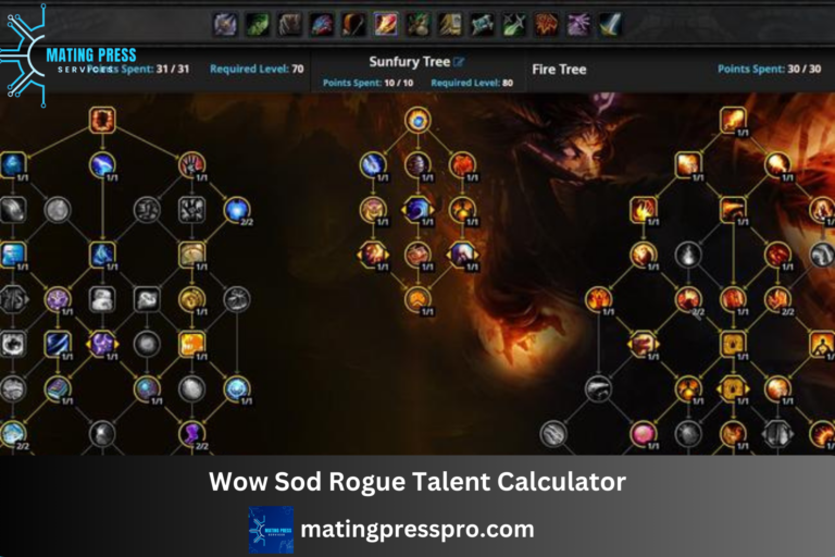 Wow Sod Rogue Talent Calculator